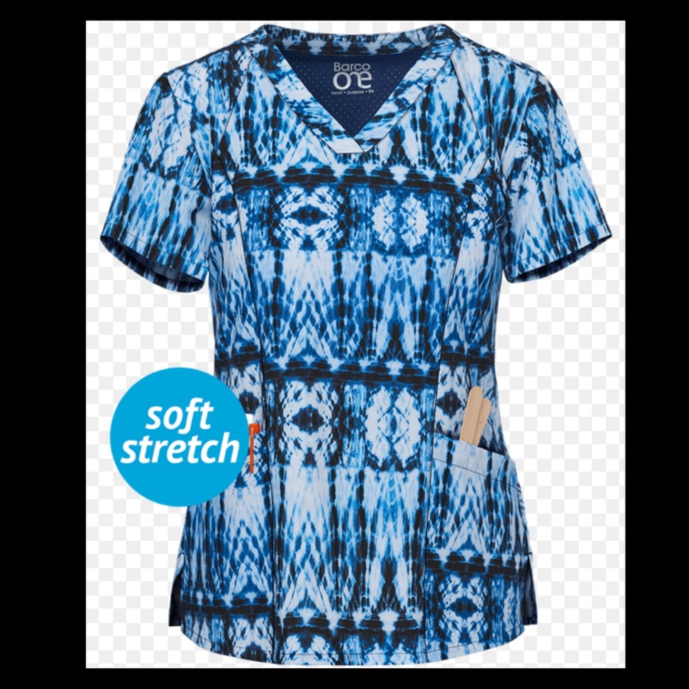 💥SALE💥Barco One Natural Indigo Scrub Top